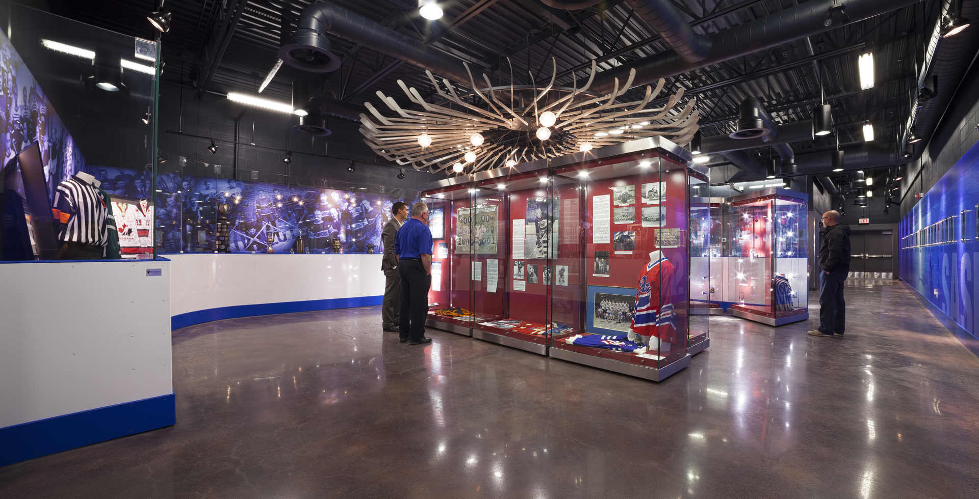 An image depicting P3A's Saskatchewan Hockey Hall of Fame project.