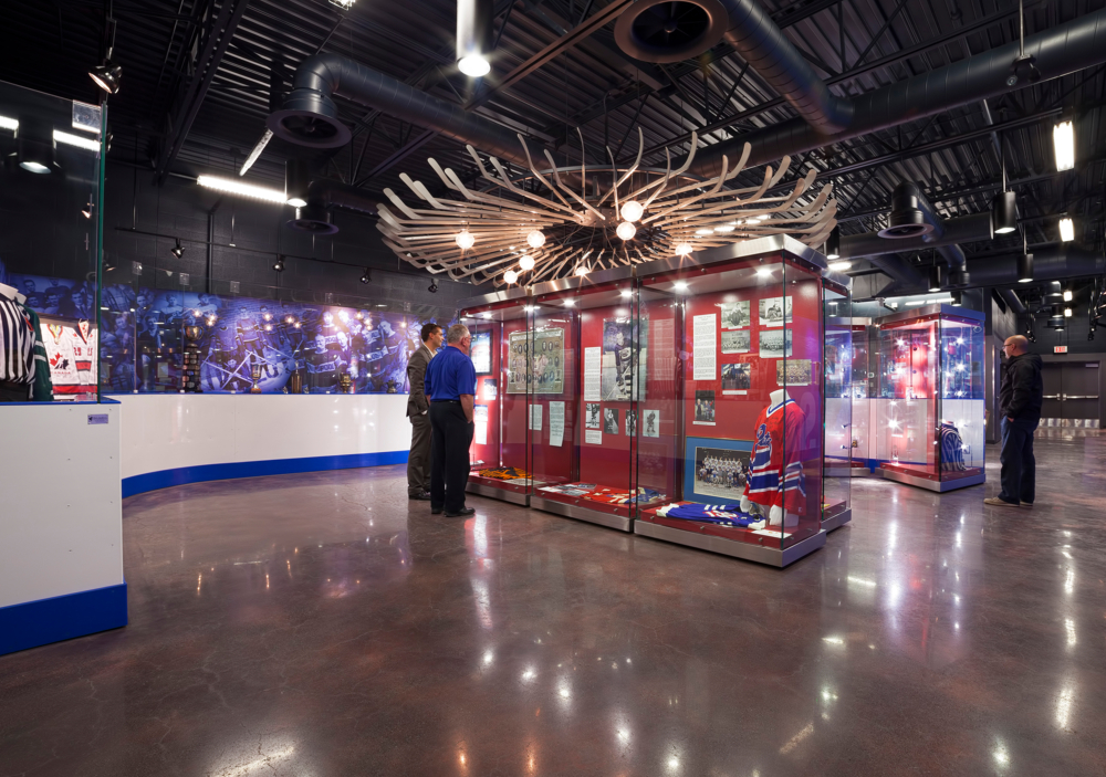 An image of P3A's Saskatchewan Hockey Hall of Fame project.