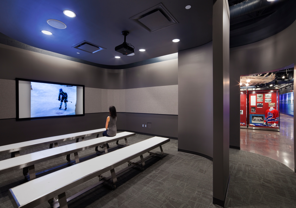 An image of P3A's Saskatchewan Hockey Hall of Fame project.