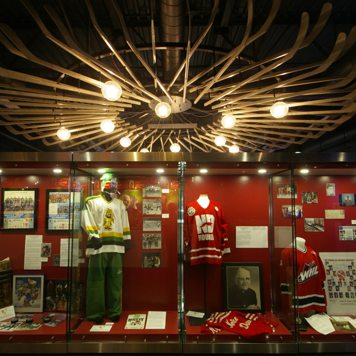 An image of P3A's Saskatchewan Hockey Hall of Fame project.