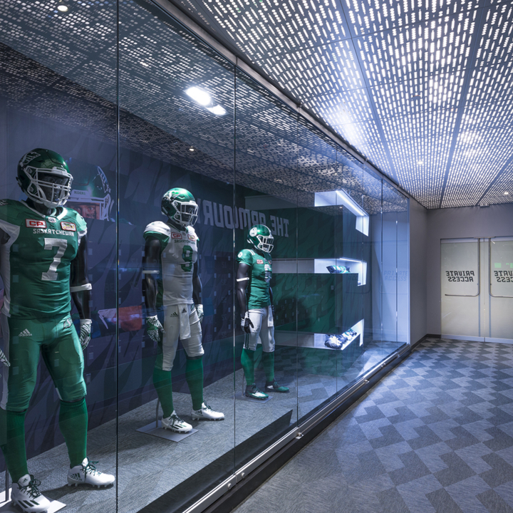 An image of P3A's Saskatchewan Roughrider Football Club project.