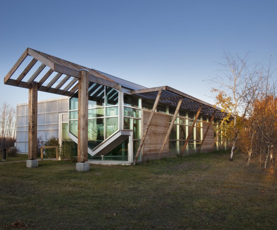 An image of P3A's Batoche Visitor Centre project.