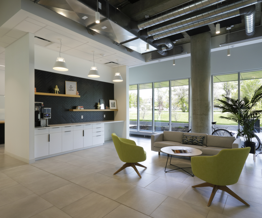 An image of P3A's Conexus Credit Union Head Office project.